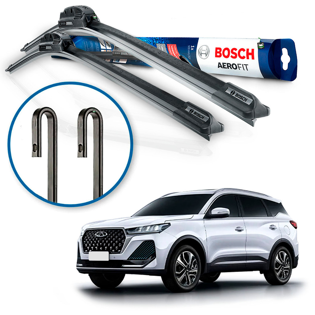 Par Palheta Limpador Parabrisa Bosch Chery Tiggo 7 Pro 2022 2023 2024 2025 em Oferta na Shopee