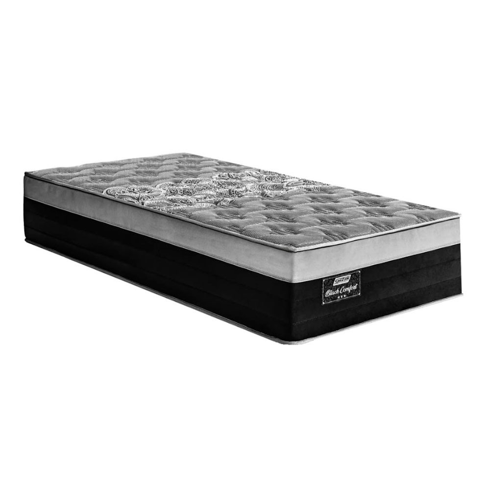 Colchão Black Confort Solteiro 88x188x31cm D28 Ortopédico EPS Tampo Em Malha Gazin