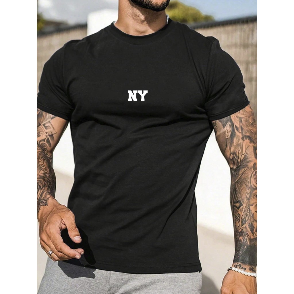 Camiseta Básica New NY Camisa  Unissex Masculino Feminino   Streetwear