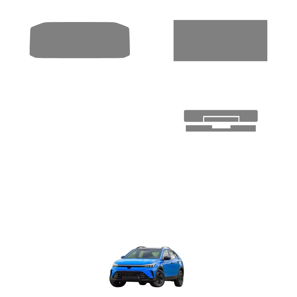 Película PPF Proteção Kit Velocímetro Multimídia Volkswagen Nivus GTS 2025 2026 Transparente TPU Anti Risco