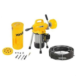 Desentupidora Elétrica com Sistema de Reversão e Embreagem DV390 Diâmetro de 3/4" a 4" 220V Vonder em Oferta na Shopee