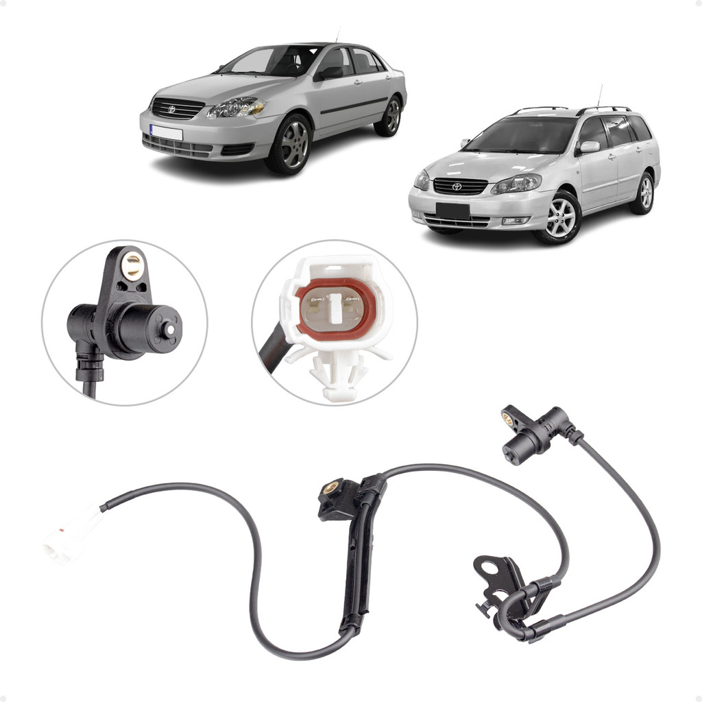 Sensor ABS Dianteiro Direito Toyota Corolla 2001 a 2007 Toyota Fielder 2004 a 2017 Todos os Modelos 8954212070