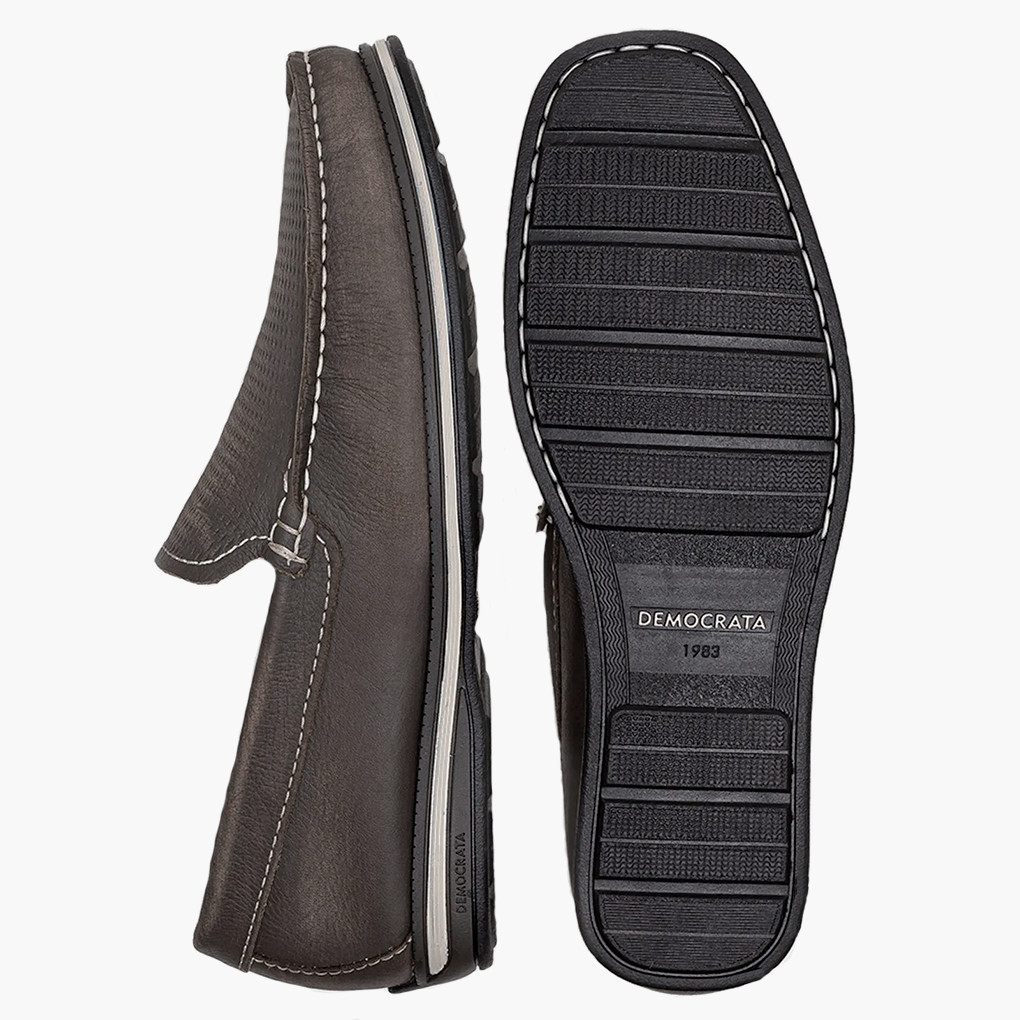 Detalhes do Mocassim Masculino Democrata Ted Smoke