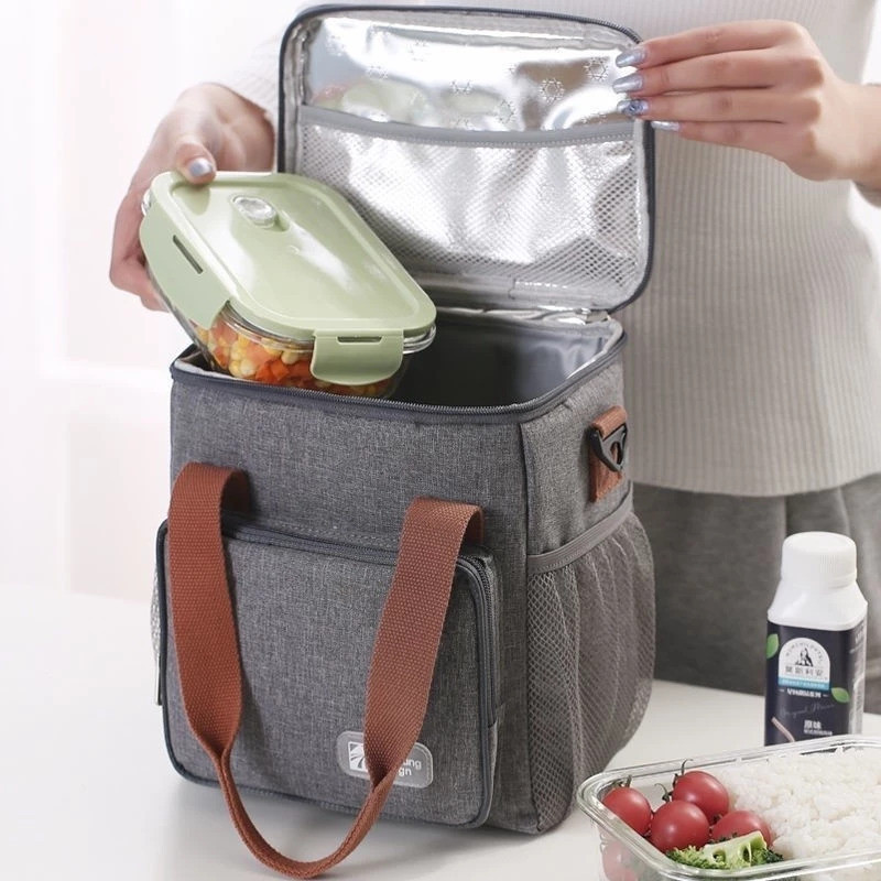 Lancheira Portátil Saco Resfriador De Almoço Térmico Para Piquenique Exterior Isolado À Prova D'água