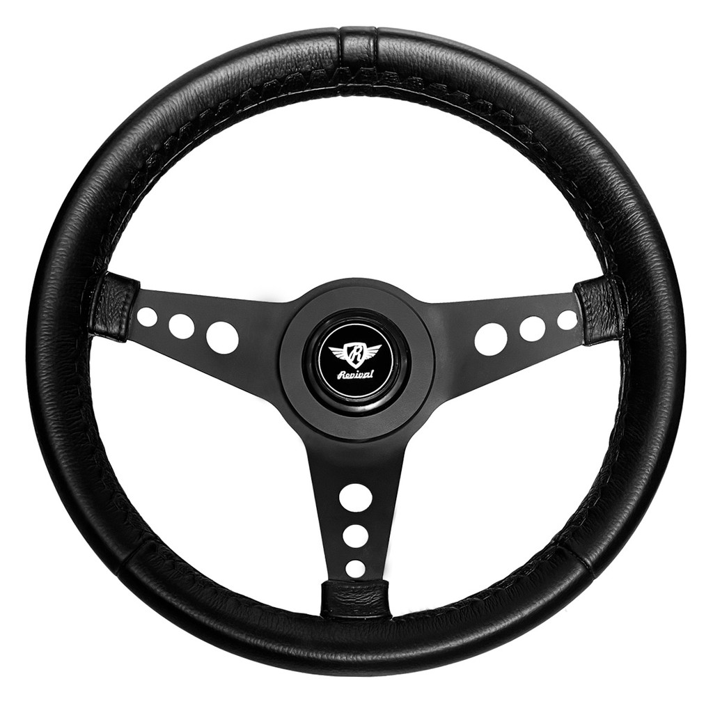 Volante Revival Mini R Pu Vw Fusca Buggy Brasilia Bugre