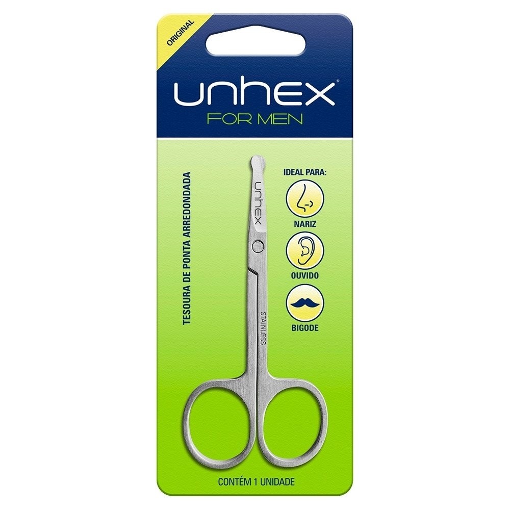 Tesoura para Nariz e Bigode Unhex em Oferta na Shopee