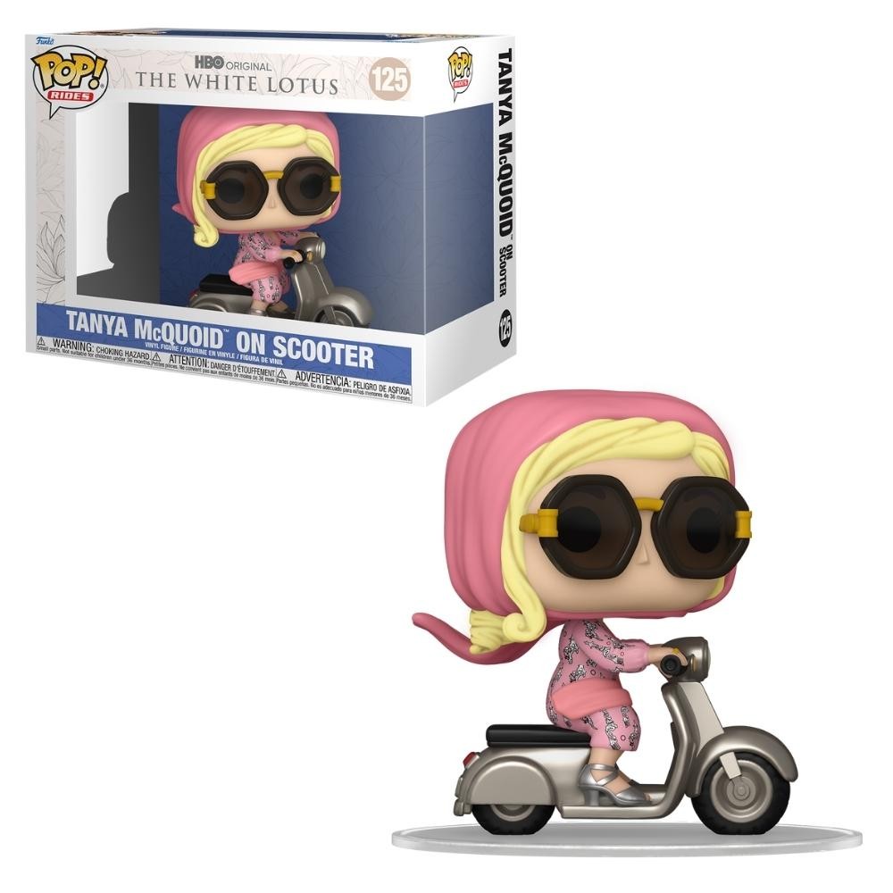 Boneco Funko Pop! Rides The White Lotus - Tanya na Scooter - Hobbies & Collections