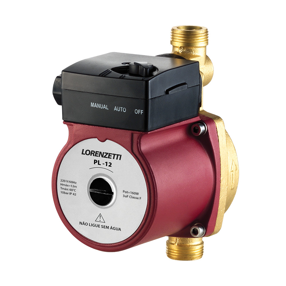 Pressurizador de Agua PL12 160W 127V 12MCA  7541020 Lorenzetti