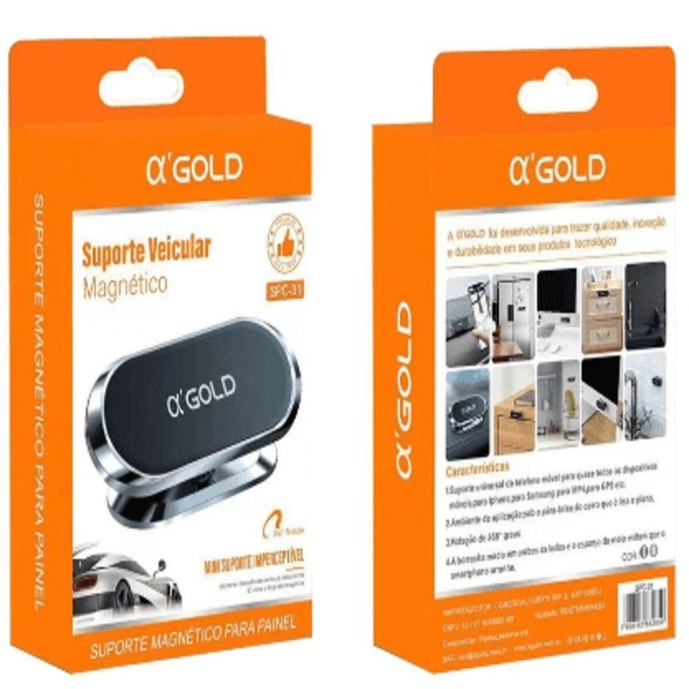 Suporte De Celular Magnético Para Painel De Carro Spc-30 A\'gold - Spare Parts and Accessories for Vehicles