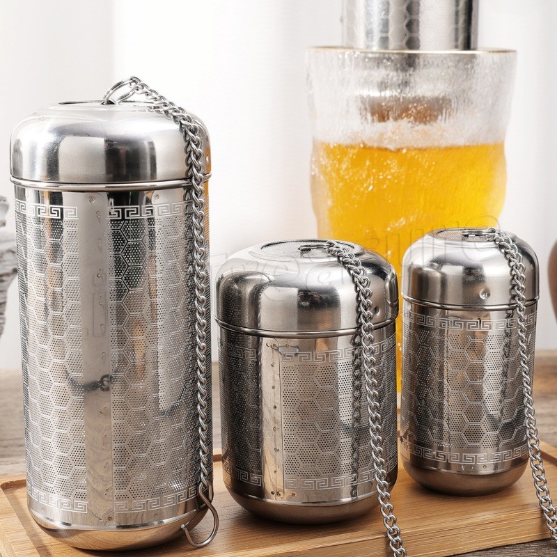 [Destaque] Filtro De Chá De Aço Inoxidável 304-Recipiente De Fabricação De Café-Infusor De Chaleira De Tela De Ingredien
