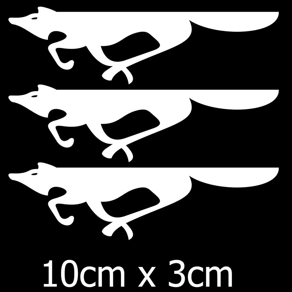 Kit 3 Adesivos Emblema Raposa Vw Fox Crossfox Spacefox
