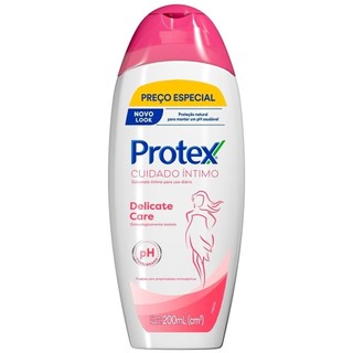 Sabonete Íntimo Líquido Protex Delicate Care 200ml em Oferta na Shopee