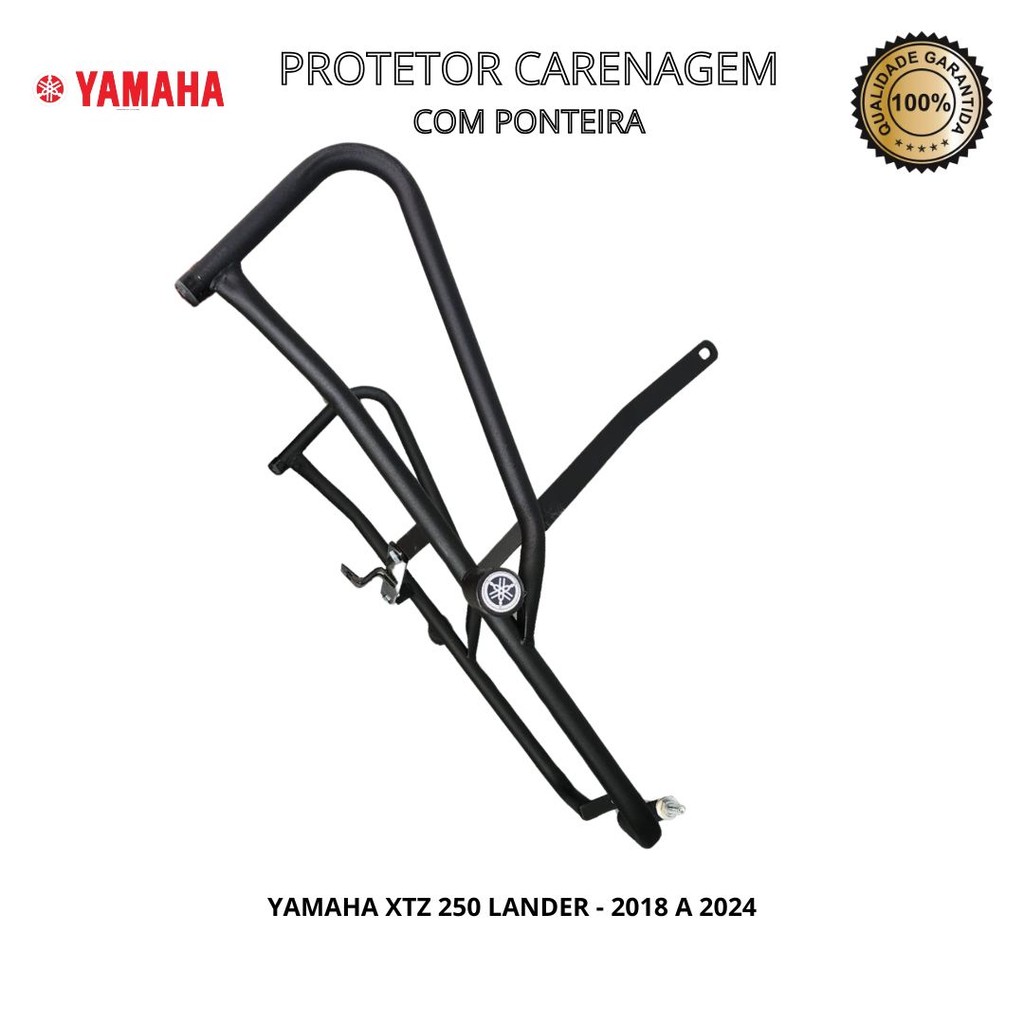 Protetor Carenagem Com Ponteira Xtz 250 Lander 2018 A 2024 - Preto