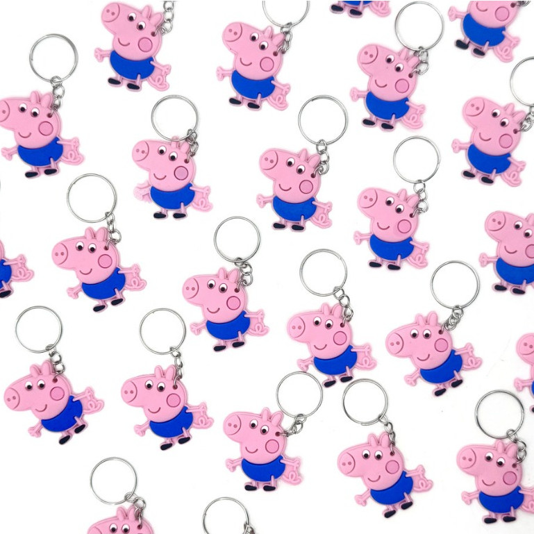 Chaveiro George Pig 10un Lembrancinha Mimo Tema Pepa Tema  Fesa Porquinho