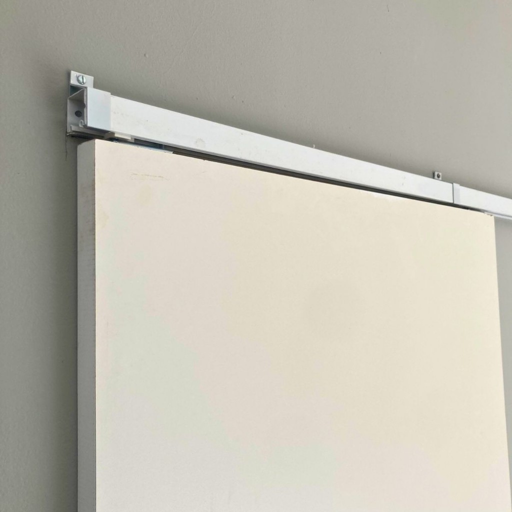 Kit Para Porta De Correr Em Alumínio branco Portas Até 80kg em Oferta na Shopee