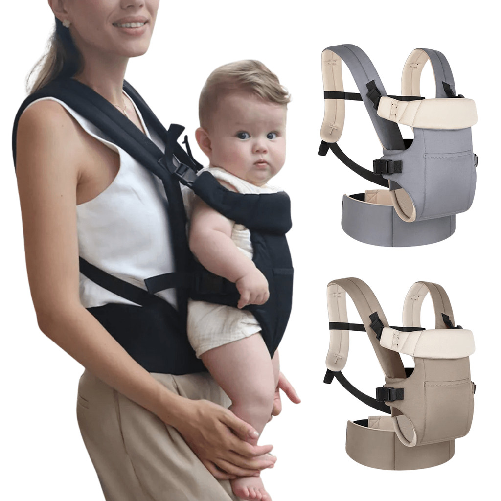 Bolsa Canguru Sling Carregador Ergonômico Bebê 3 Em 1 Ajustável