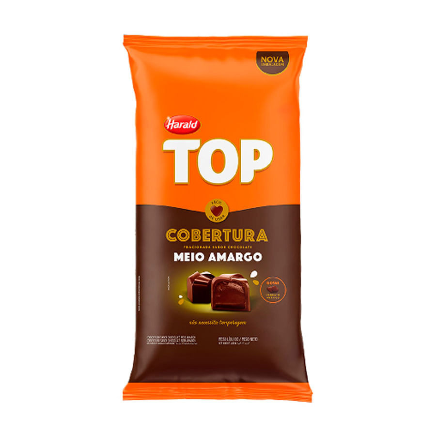 Cobertura de Chocolate Meio Amargo Top Gotas 2,05Kg HARALD