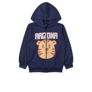 Jaqueta Infantil Masculino Moletom Peluciado Arizona - Mino's em Oferta na Shopee