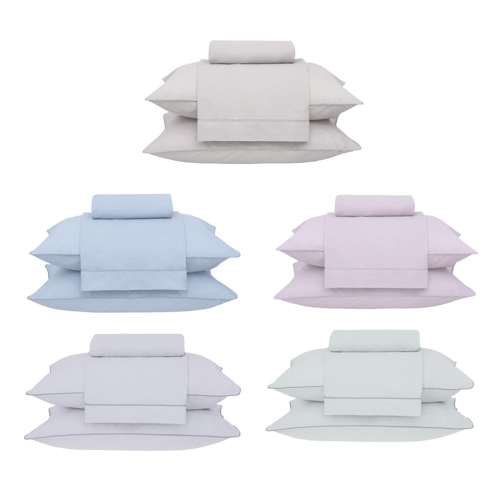 Jogo de Cama King Percal 180 Fios Buddemeyer Basic Percalle 100% Algodão Penteado 4 peças - Home & Living