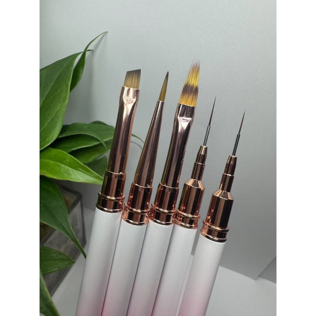 Kit c/ 5 Pincéis para Decoração de Unhas e Nail Art, Pincel Profissional de Arte para Manicurelili em Oferta na Shopee