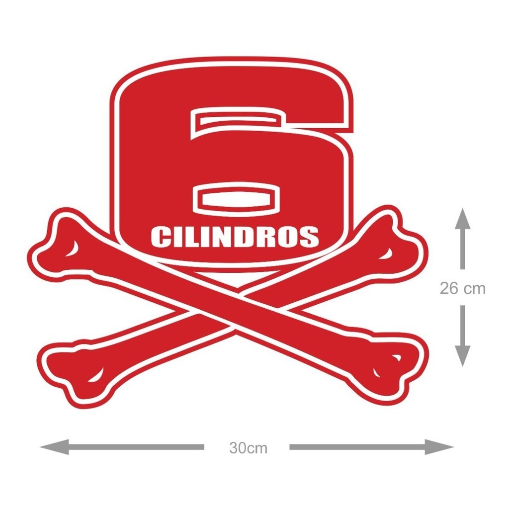Adesivo Opala 6 Cilindros Turbo Rebaixado Carro Automotivo