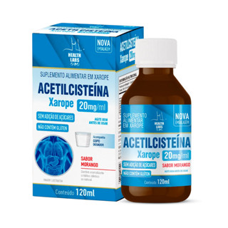Nac Acetilcisteina 20mg 120ml Morango - Health Labs em Oferta na Shopee