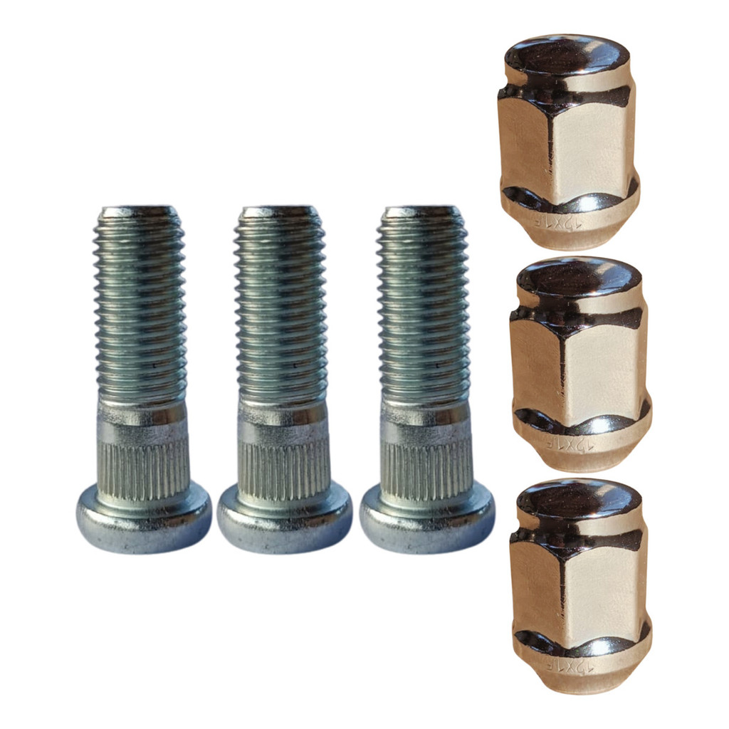 3 Parafuso Prisioneiro Com porca Roda Honda Civic Fit City Accord W-rv H-rv Crv