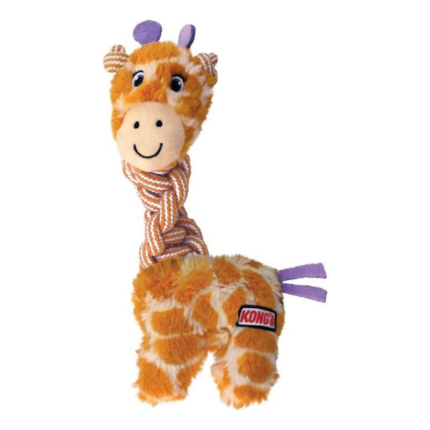 Brinquedo Para Cães Pequenos Kong Snots Squeaks Giraffe