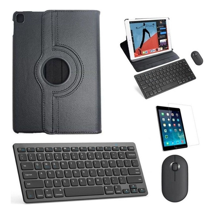 Kit Capa 360 Preto /teclado/mouse/pel iPad Air 3 10.5