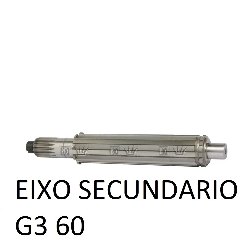 * EIXO SECUNDARIO (ENTALHADO) (EIXO DE CIMA) DO CAMBIO G3 60 - MERCEDES BENZ 1418 1618