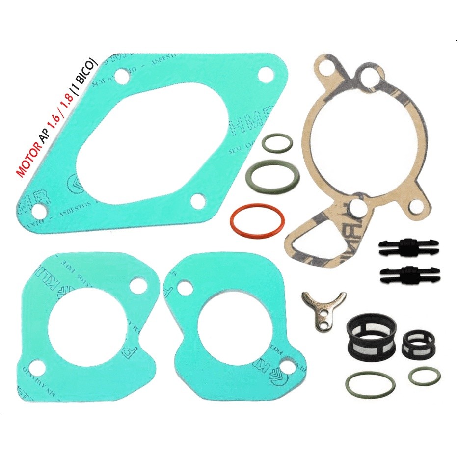 Kit Injeção Reparo Junta Tbi E Filtro Anel Do Bico Injetor Gol Parati Santana Logus Pointer