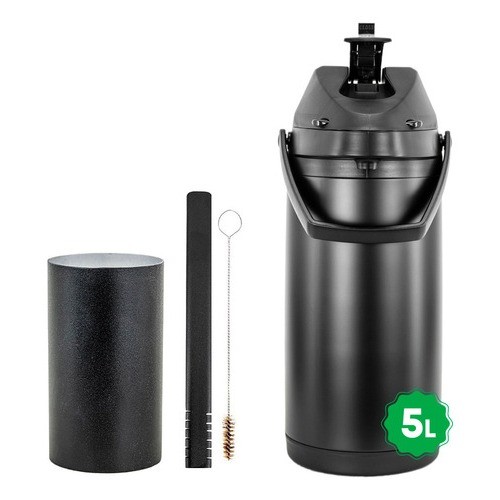 Kit Tereré Copo Bomba Garrafa Termica 5l Black - Modelo em Oferta na Shopee