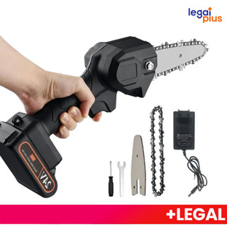 Moto Serra Elétrica com Bateria de 600w e 24v Mini Motosserra de 4 Polegadas e Carregador Bivolt de Alta Qualidade. em Oferta na Shopee