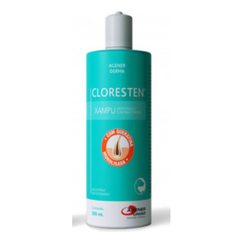 Shampoo Antifúngico E Antibacteriano Cloresten De 500ml