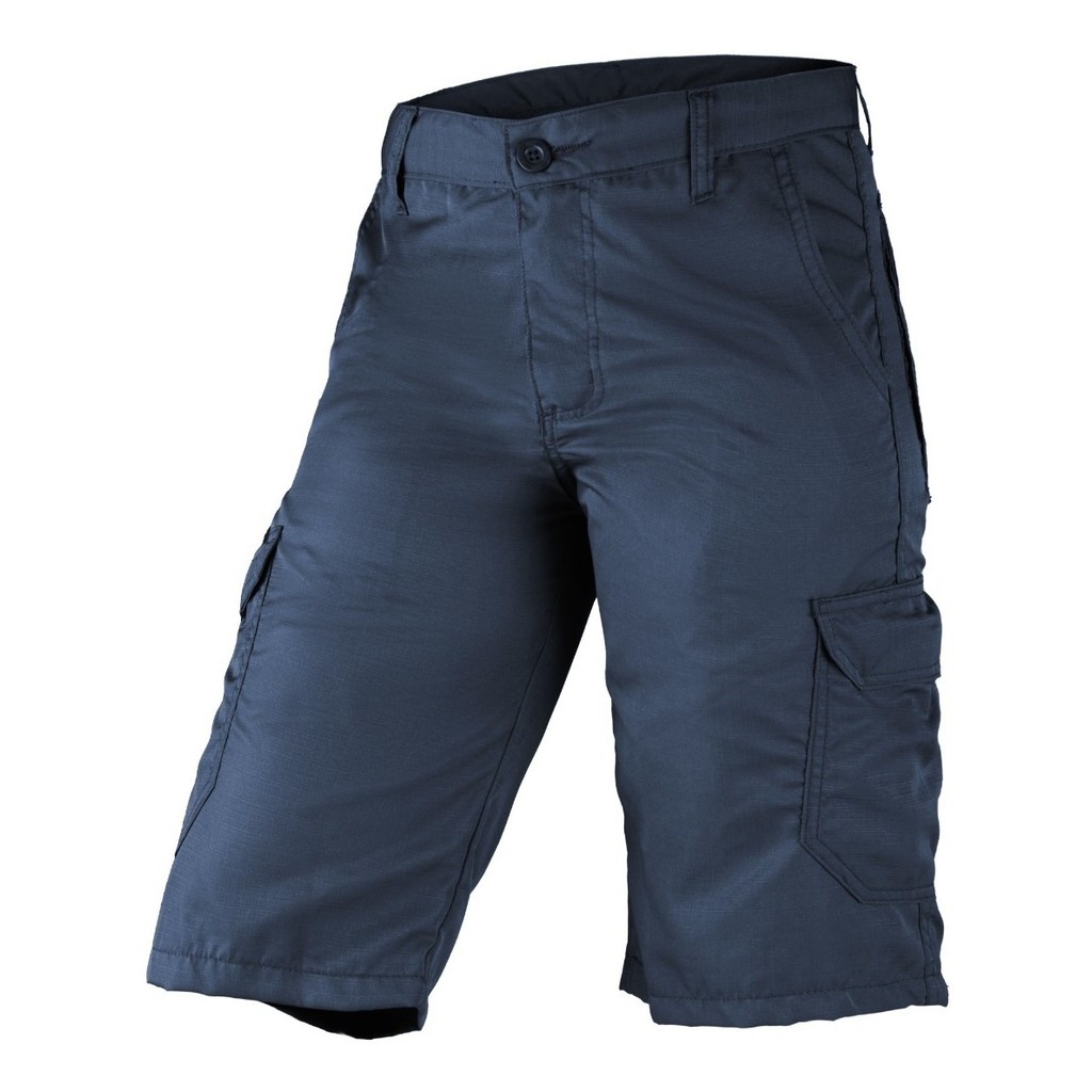 Bermuda Masculina Azul Cargo Militar Poly Ripstop 6 Bolsos