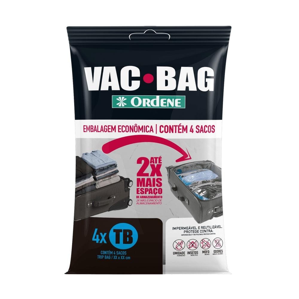 Kit 4 Sacos a Vácuo Organizadores Trip Bag para Viagem Transparente 60x40cm Vac Bag Ordene em Oferta na Shopee
