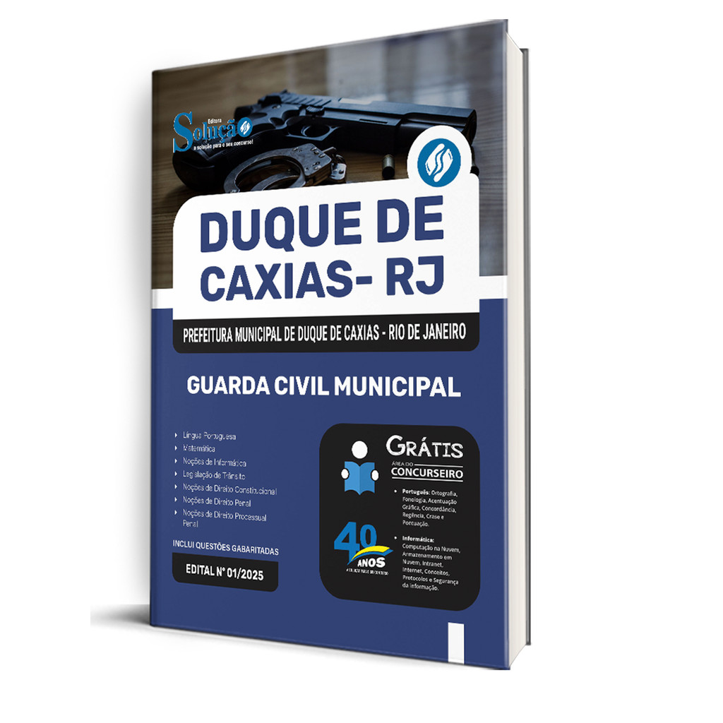 Apostila Prefeitura de Duque de Caxias - RJ  - Guarda Civil Municipal