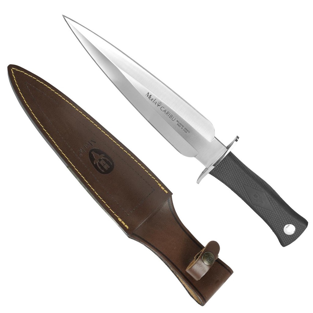 Faca Churrasco Cutelaria Caribu-g Muela 33cm Cabo Borracha