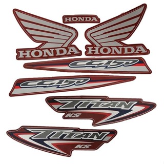 Kit Adesivos Titan 150 2004 2005 2006 2007 2008 KS ES ESD Vermelho em Oferta na Shopee