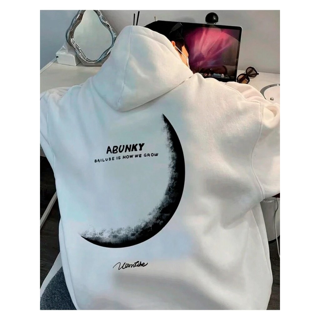 Blusa Moletom Com Capuz Algodão Luca Praça Escura Casaco envio rápido com qualidade