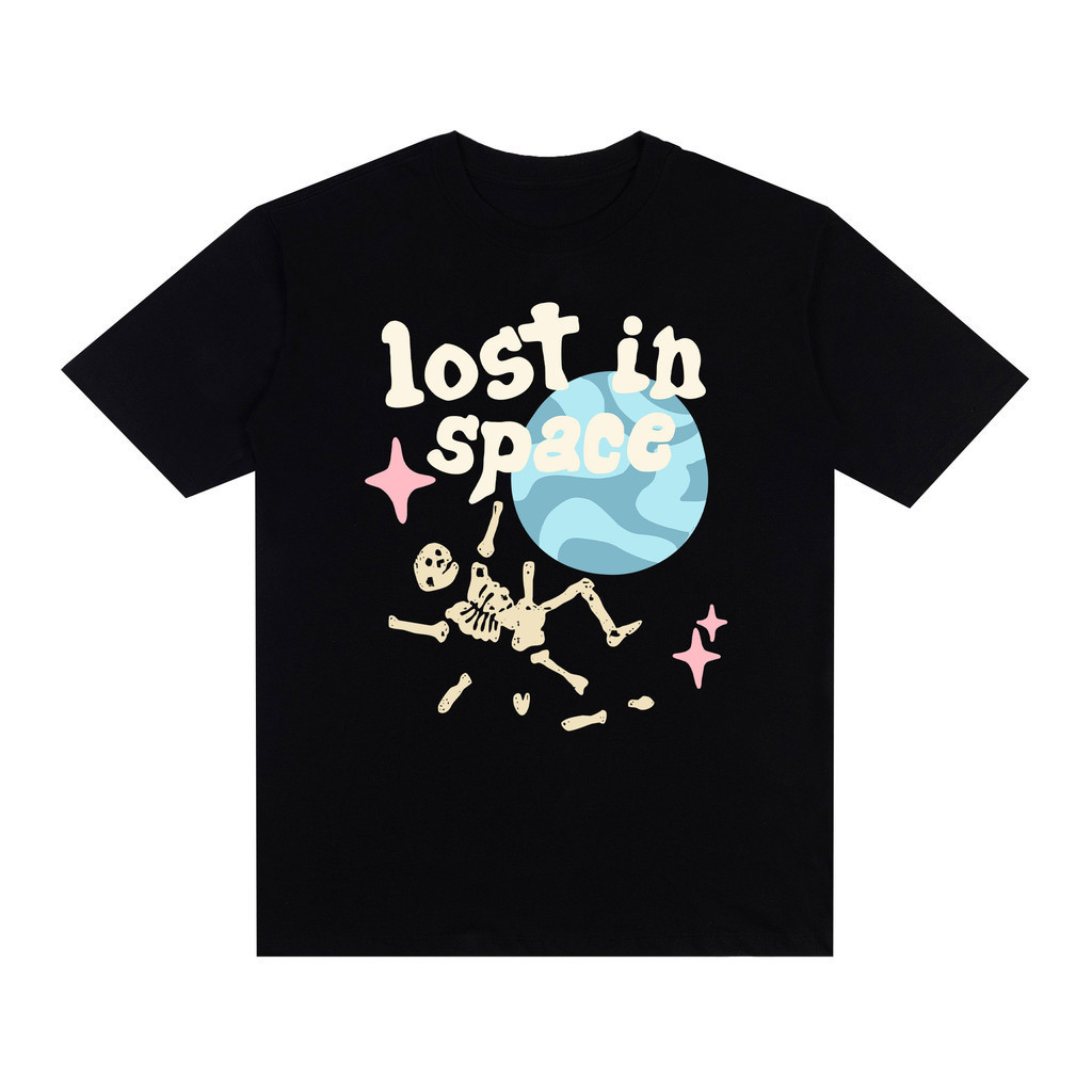 [Camiseta Premium em Algodão Puro]GXG Camiseta Basic - Lost In Space [ Estampa Branca ]