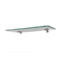 PRATELEIRA VIDRO 100CM X 20CM X 8MM INCOLOR SUPORTE FENIX