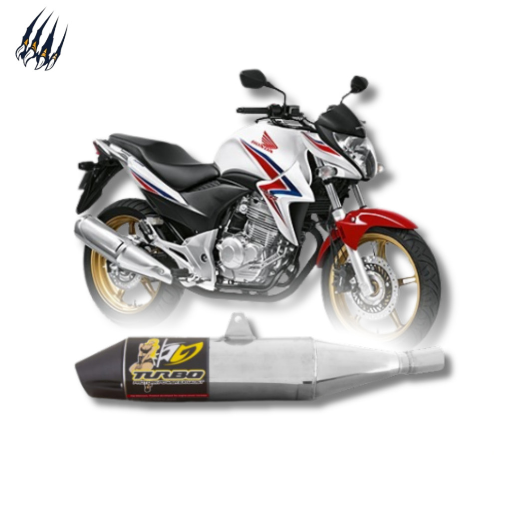 Ponteira Pro Tork Turbo Honda CB 300 2009 2010 2011 2012 2013 2014 2015 Aço Cromado Novo