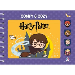 Livro Harry Potter - Comfy and Cozy capa dura de colorir - Ciranda Cultural