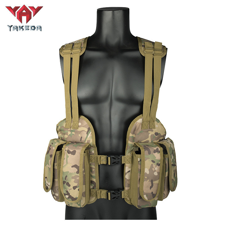 Colete Tático Camuflado YEKEDA Seal Vest CS Combat com Porta-Munições para Soldados Individuais, Colete Tático para Uso