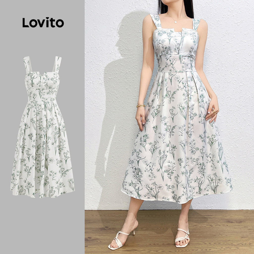 Lovito Vestido Casual com estampa Floral para mulheres L132ED278 - Women Clothes