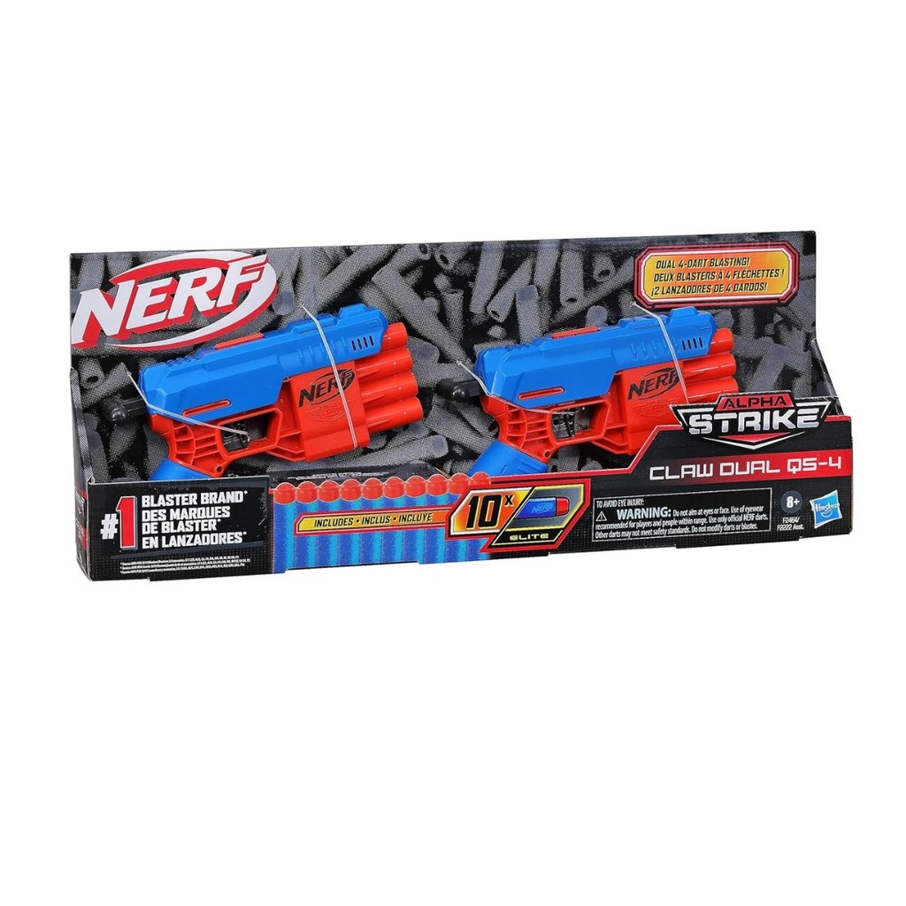Lançador De Dardos Nerf  Alpha Strike Claw Dual Nerf Hasbro