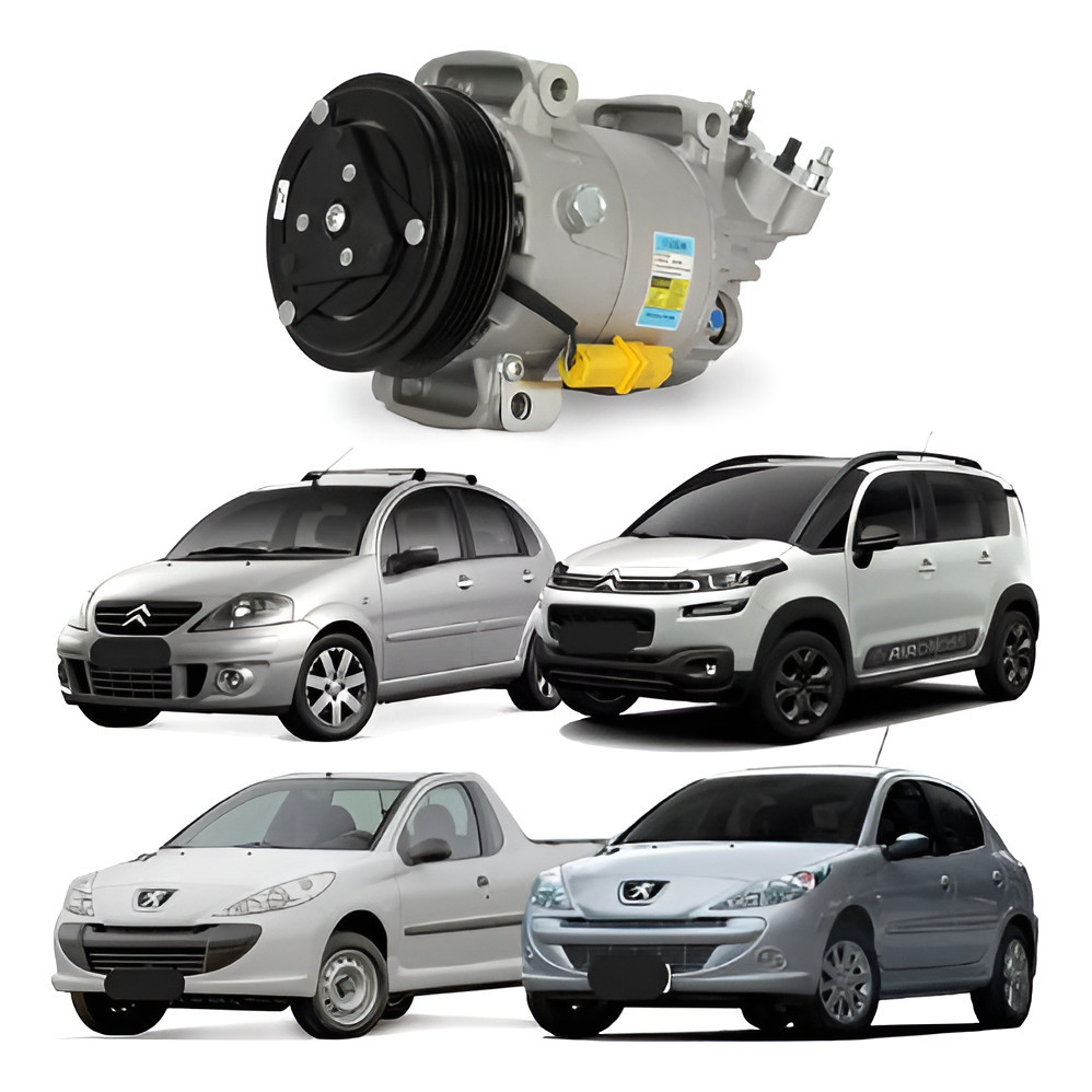 Compressor Ar Peugeot 207 1.4/1.6 09 A 2012 Original Delphi em Oferta na Shopee