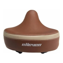 Banco Selim Elleven Marrom Bege Beach Bike Retro Com Molas