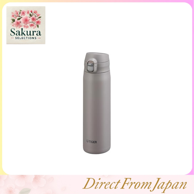 [Thermal Insulated, Dishwasher-Safe, Integrated Packing Model] TIGER Stainless Steel Bottle 750ml with One-Push Design, Easy-to-Drink Construction, Only Two Parts to Wash (Cap and Packing are Integrated), Easy Cap, Vacuum Insulation, Keeps Hot and Cold, B